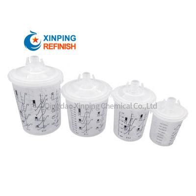 Good Quality Disposable Plastic Car Repair Spray Gun Pot Cup Paint Mixing Cup