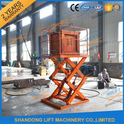 Mobile Scissor Type Hydraulic Lift Table with Ce