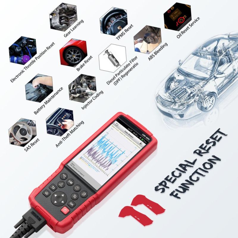 Launch Crp429c Auto Diagnostic Tool Reset Functions Four Systems Obdii