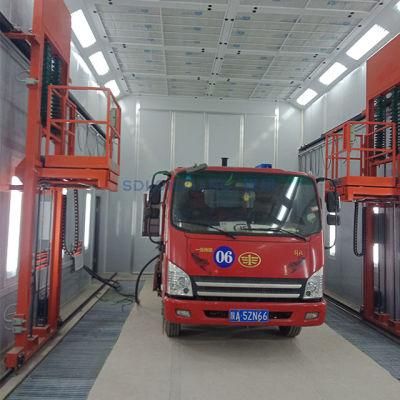 CE Approved Large Spray Booth Truck Spray Paint Booth with Diesel Heating System