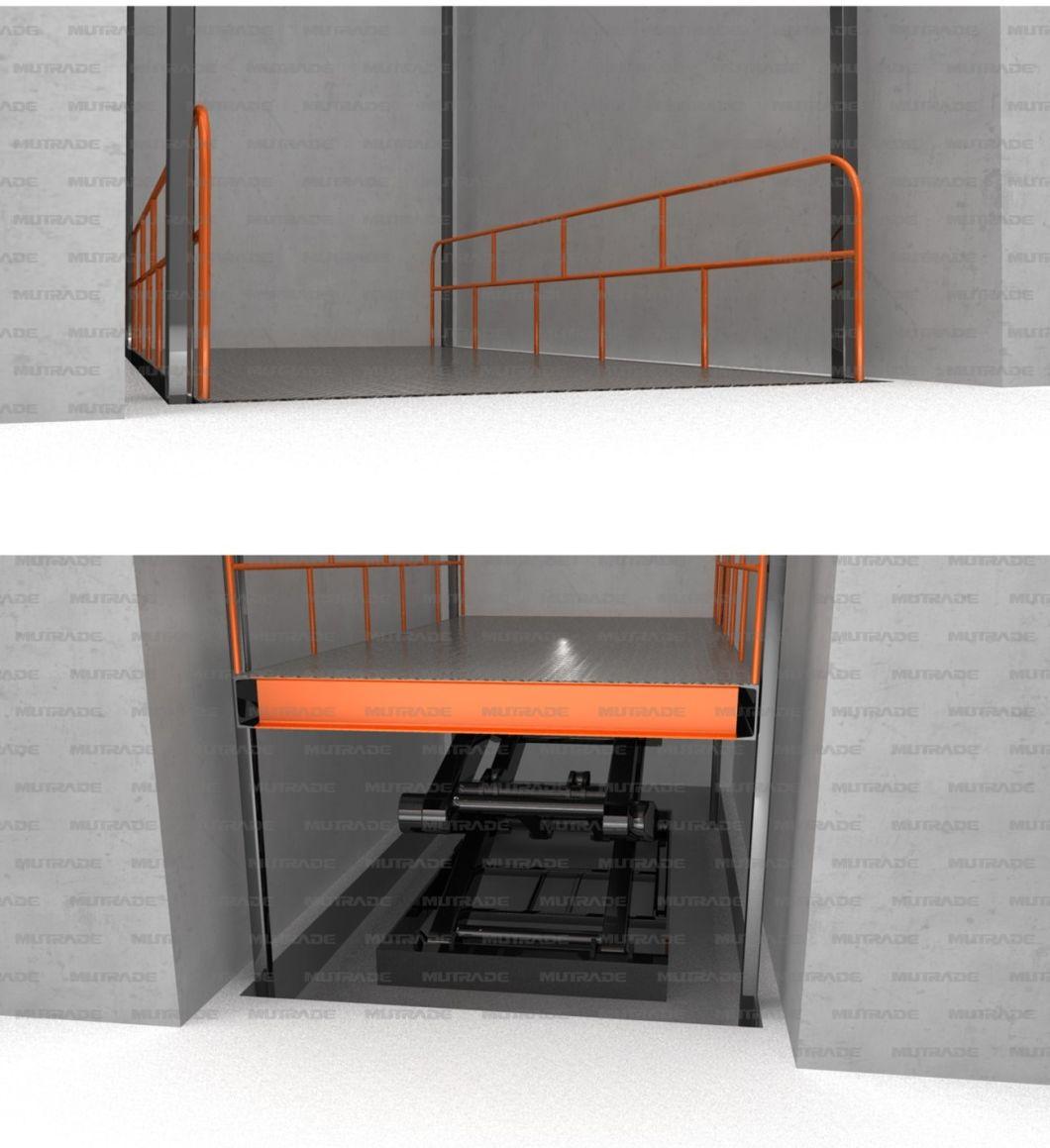 CE Simple Double Platform Floor to Floor Scissor Car Lift