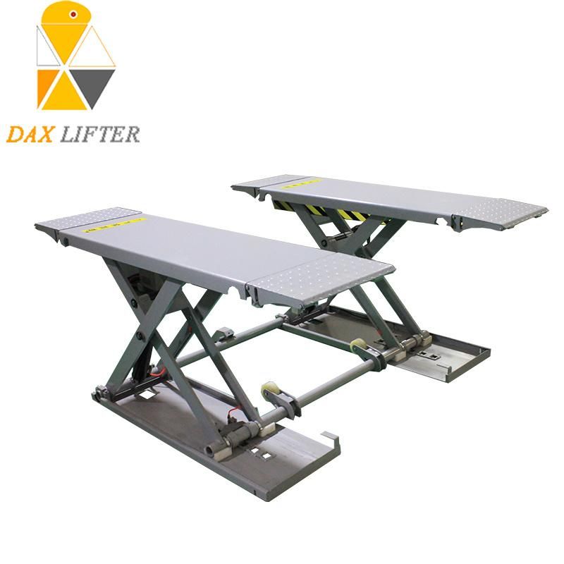 Altra-Thin Ground Stable Middle Rising Scissor Car Lift with Workshop