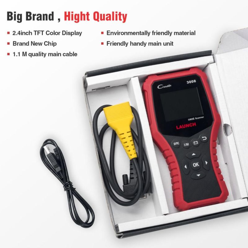 Launch OBD2 Scanner Obdii Auto Diagnostic Tool Cr3008 Universal Full OBD 2 Engine Code Reader Free Update