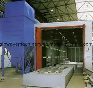 Overhead Rail Hanger Hook Type Air Less Shot Blasting Machine