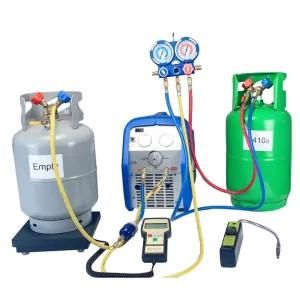 AC Refrigerant Recovery Machine Unit for Recycling Liquid and Vapor for Automotive Air Conditioner and Household HVAC