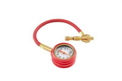 Heavy Duty Tire Pressure Gauge with Chuck with Rapid Deflate