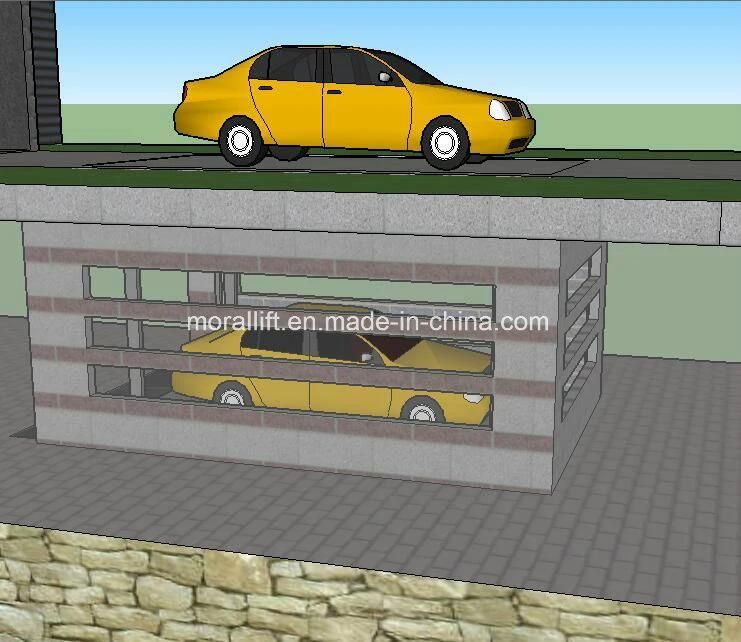Automated Basement Pit System 2 Level Car Parking Lift