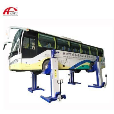 Aofu 20t 30t Workshop Equipment Portable 20 Ton 4-Pillar Vehicle Lift Car Lift Electric Bus Column Lift Mechanical Truck Lift