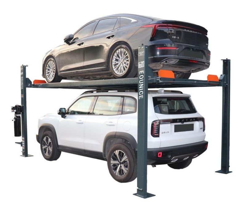 on-7436pb Hydraulic Four Post Car Parking Lift with Movable Caster Kits