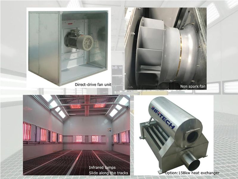 Garage Paint Booth Garage Equipments Paint Booth Spray Booth with Infrared Heating