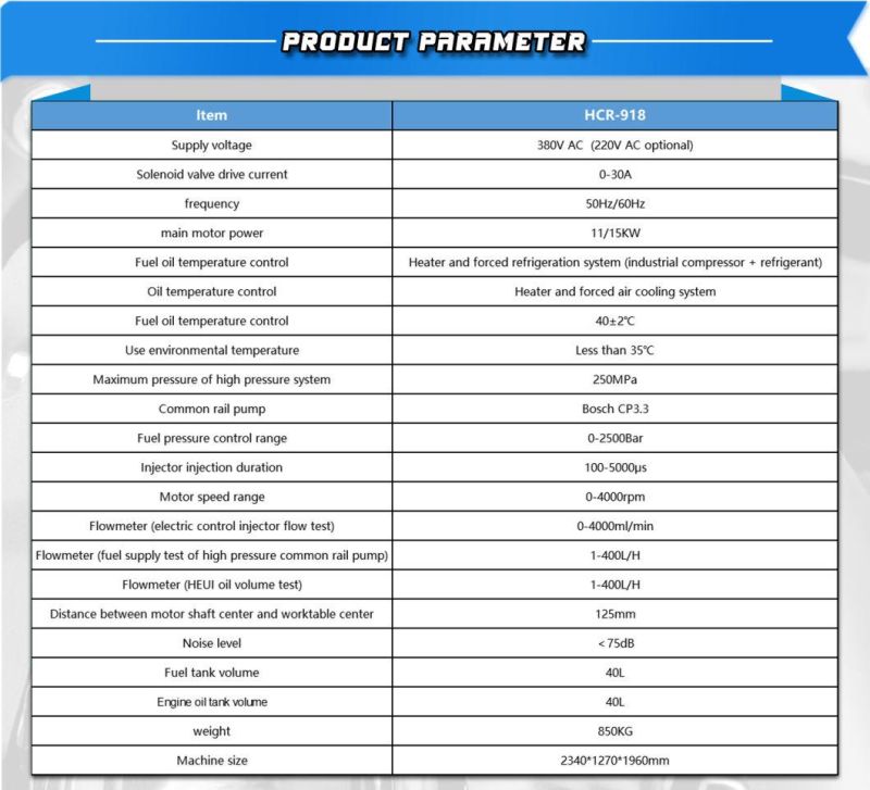 Common Rail Test Bench Cr918s for Injector and Pump Hcr-918