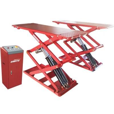 Fast Delivery Portable Save Space Elevator Scissor Car Lift CE Certificate Car Lift U-B30y Ultra-Thin Wheel Free Scissor Lift