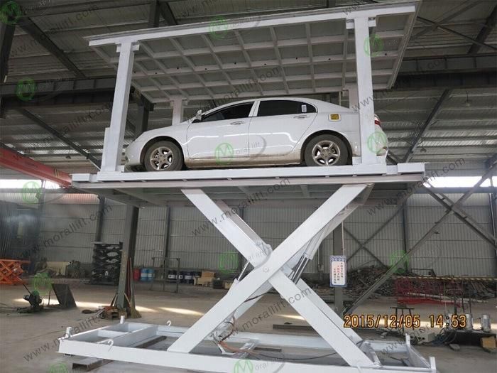 Hydraulic 8000kg Underground Car Scissor Lift for Basement Parking