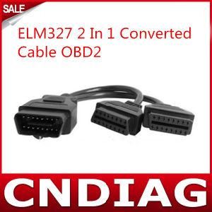 Elm327 2 in 1 Converted Cable OBD2 Extension Cable