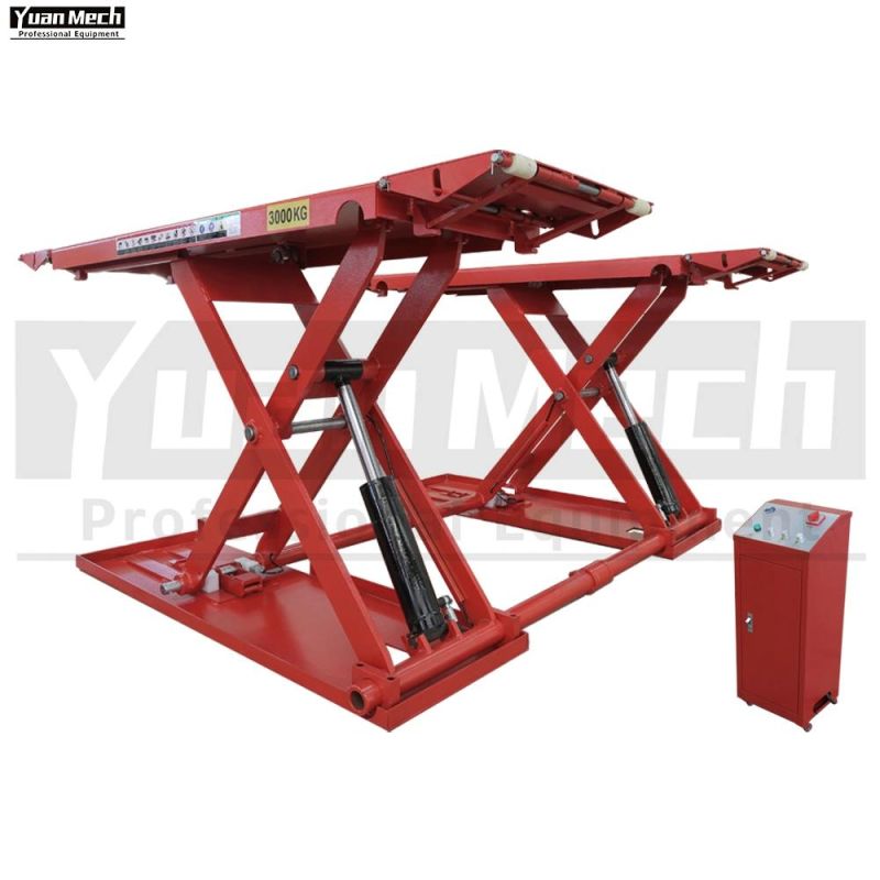 3000kg Vehicle MID Rise Auto Car Scissor Lift for Garage