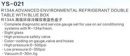 Auto Repair Tool R 134A Advanced Environmental Double Table Blue Tool Box Chinese Good Quality