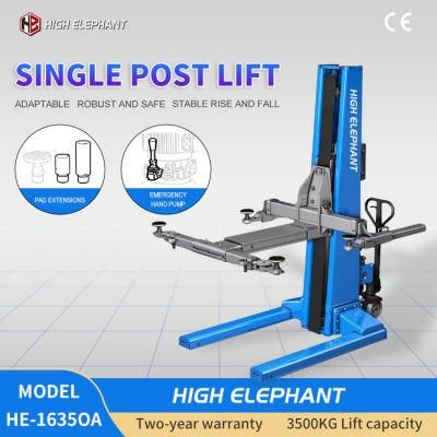 Vehicle Equipment Car Garage Machine CE Single Post Car Lift