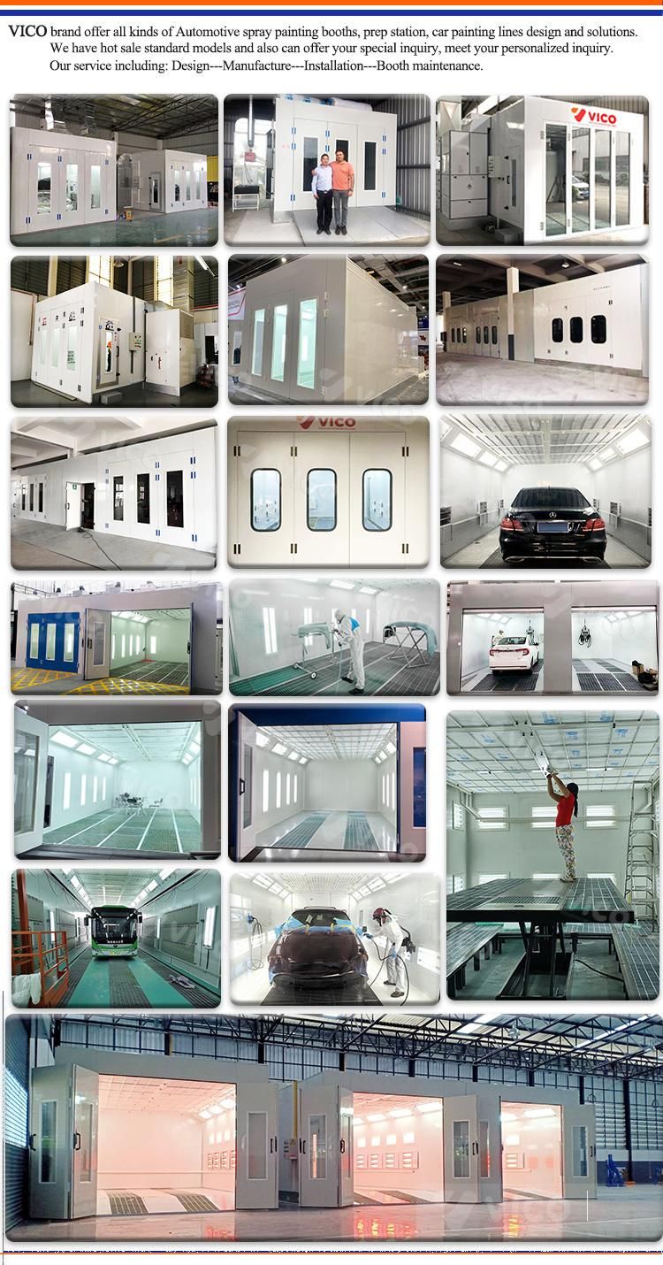 Vico Infrared Curing Car Paint Roon Auto Body Repair Painting Booths