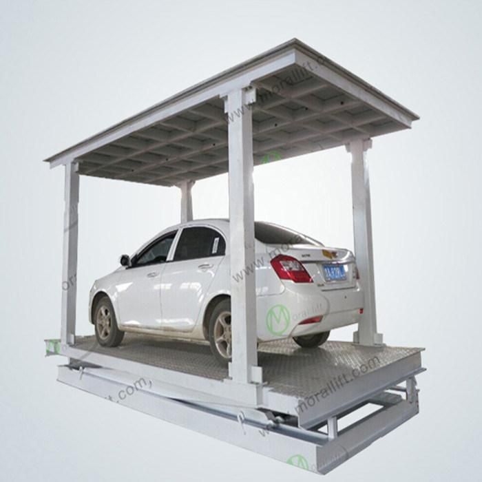 Car Hydraulic Scissor Parking Garage Lift with Roof