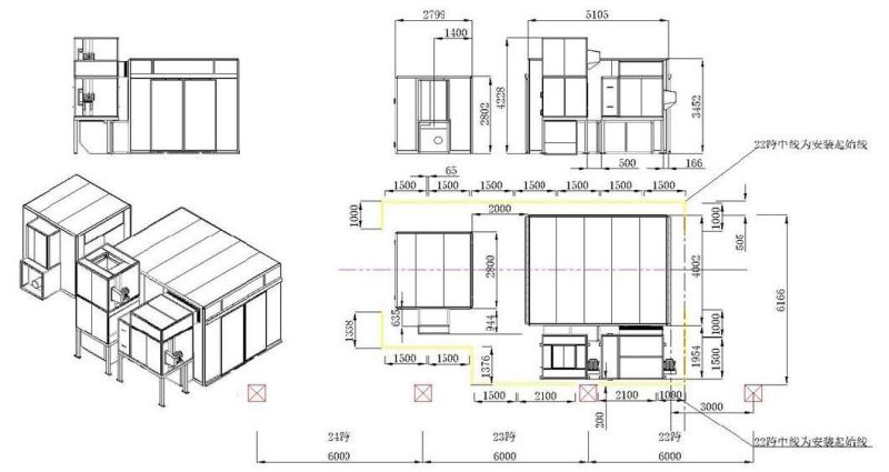 Industry Paint Booth/Paint Oven/Paint Cabin for Equipment Painting