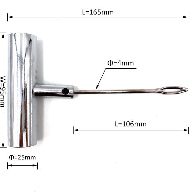 Automobile Tyre Repair Insert Tool Hollow Handle Split-Eye Needle