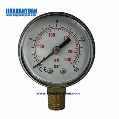 50mm Plastic Case with Plastic Glaess Pressure Gauge