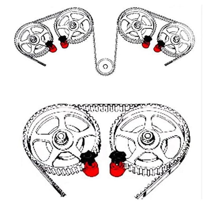 9PCS Cam Lock Tool Car Auto Dual Cam Clamp Camshaft Engine Timing Sprocket Gear Locking Tool Kit