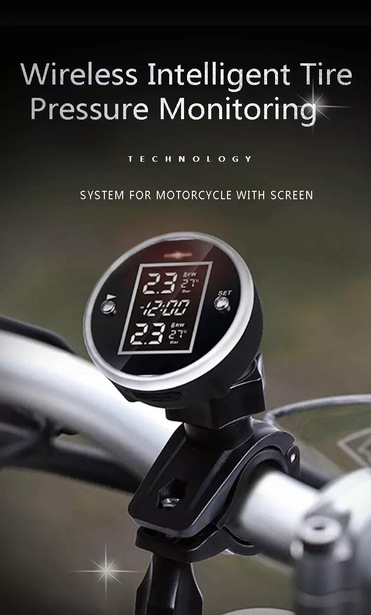 Wireless Intelligent Tire Pressure Monitoring System for Motorcycle with Screen