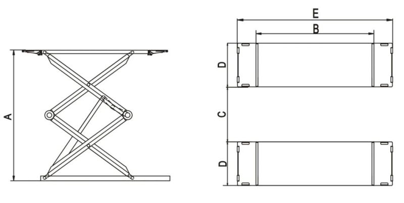 High Quality Auto Scissors Jack Lift with Ce Approval (SX07)