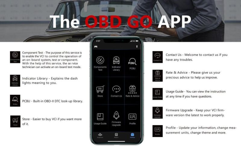 Eucleia Tabscan A1 Automotive Bluetooth OBD2 Diagnostic Tool