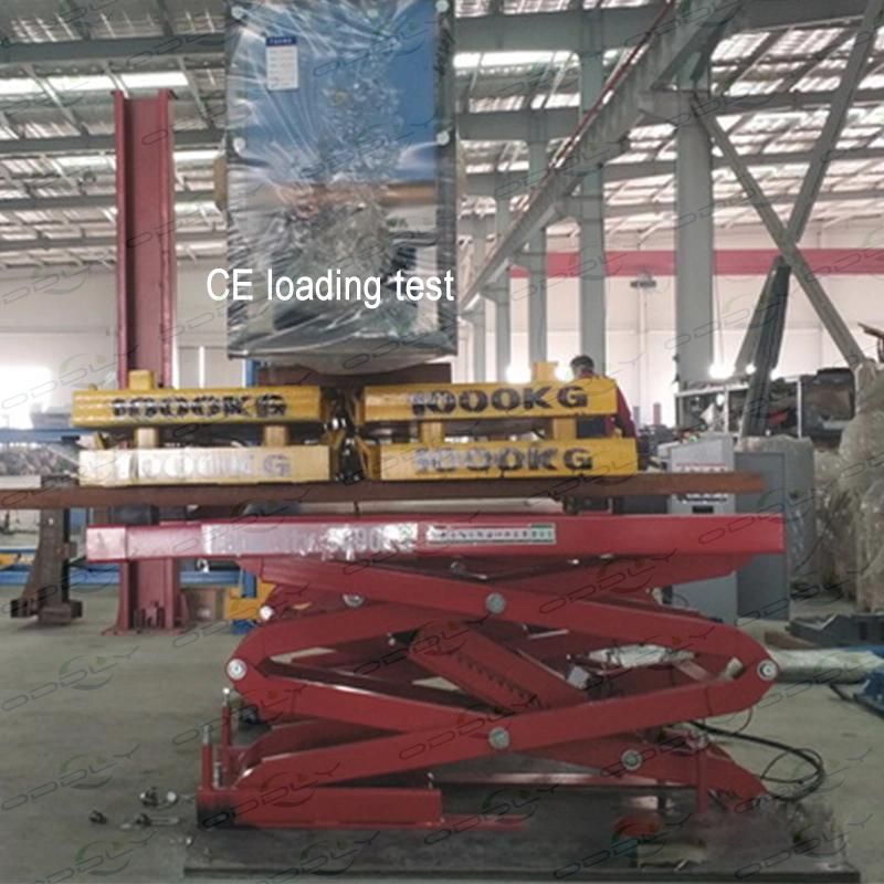 Pneumatic Electrical Release in-Ground Scissor Car Lift for Lifting Equipment