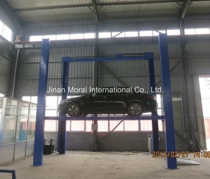 Vertical 4 Post Car Lift for Garage Parking