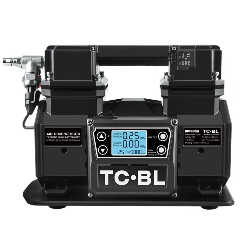 DC1060m Brushless Air Compressor Portable Li-ion Battery with 2 Batteries & 1charger