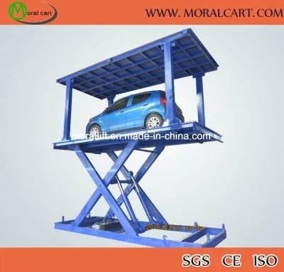 Hydraulic Double Deck Scissor Car Elevator Platform with CE