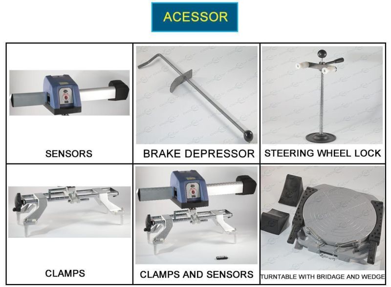 Bluetooth CCD Sensor 4 Tyre Alignment Equipment for Car Repair Shop