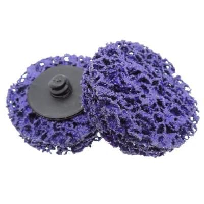 2&quot; 50mm Quick Change Roll Lock Easy Strip &amp; Clean Discs Purple for Paint Rust Removal Auto Surface Prep
