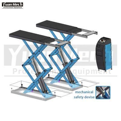 Yuanmech Dhi30s High Profile Double Scissor Lift Inground with Mechanical Safety Devise