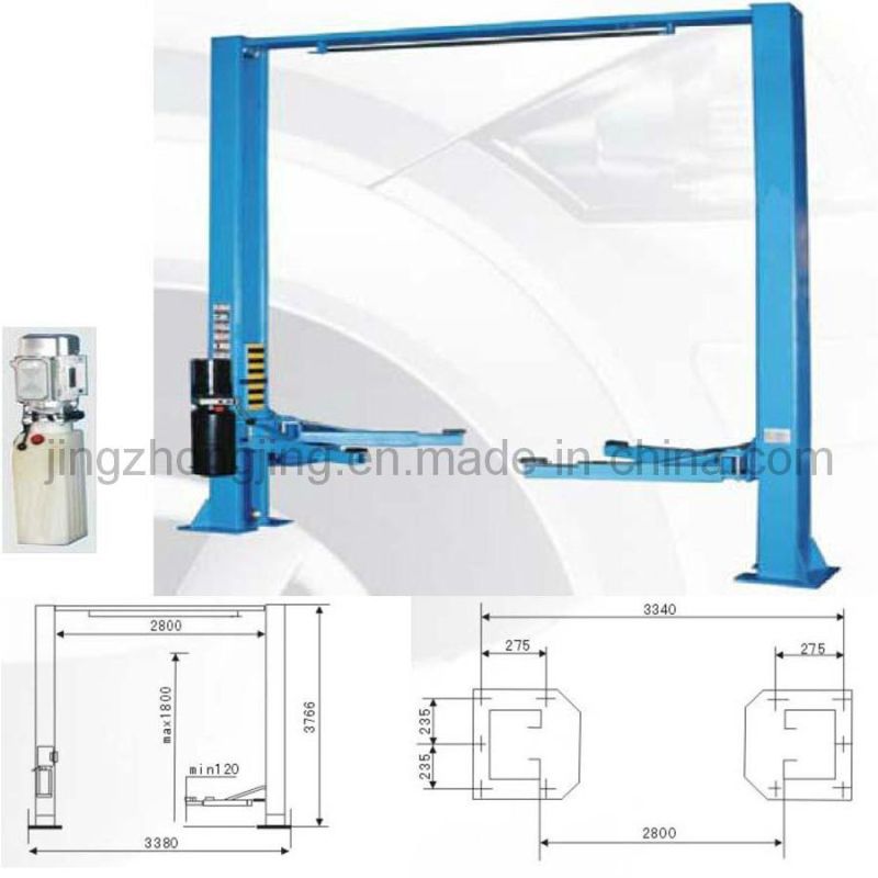 Two Post Car Parking Lift System with Hydraulic Equipment Bus Lift