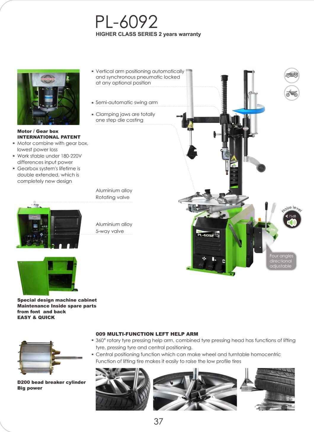 Puli New Semi Automatic Swing Arm Tyre Changer CE Price Pl-6092 Auto Maintenance Repair Equipment on Sale