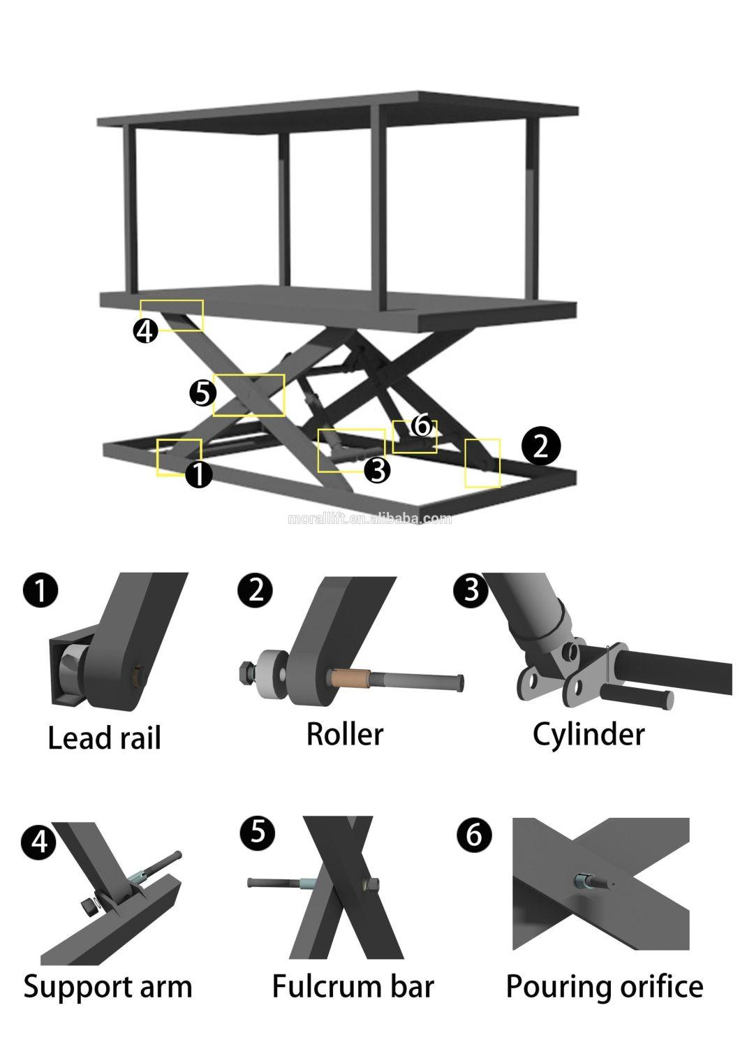 New Design Home Garage Underground Auto Car Lift/Scissor Lift