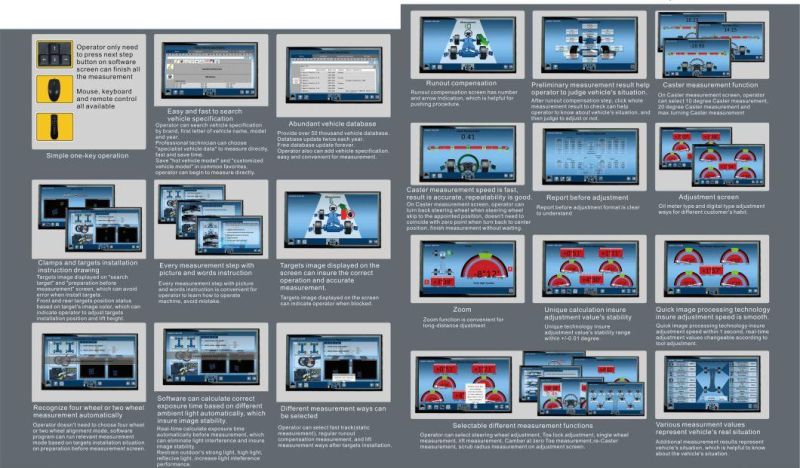 Car Wheel Alignment and Balancing Machine Price for Automobile Maintenance