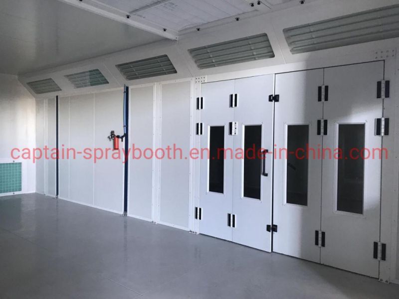 High Efficiency Metal Sheet Painting Coating Line Combination Spray Booth and Prep Station Bay Standby Paint Booth