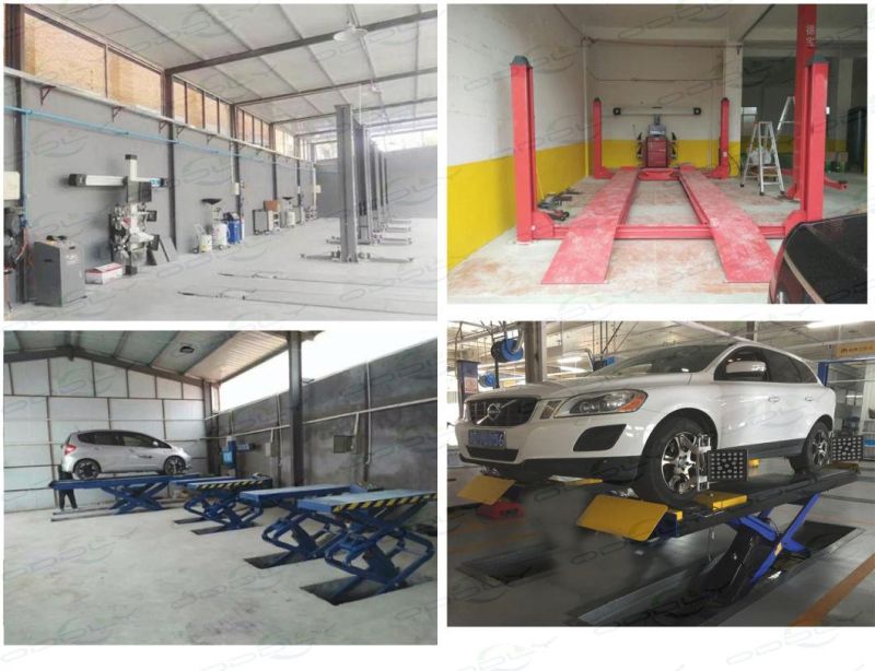 Hydraulic Inground Mounted Full Rise Scissor Car Lift for Garage Equipment