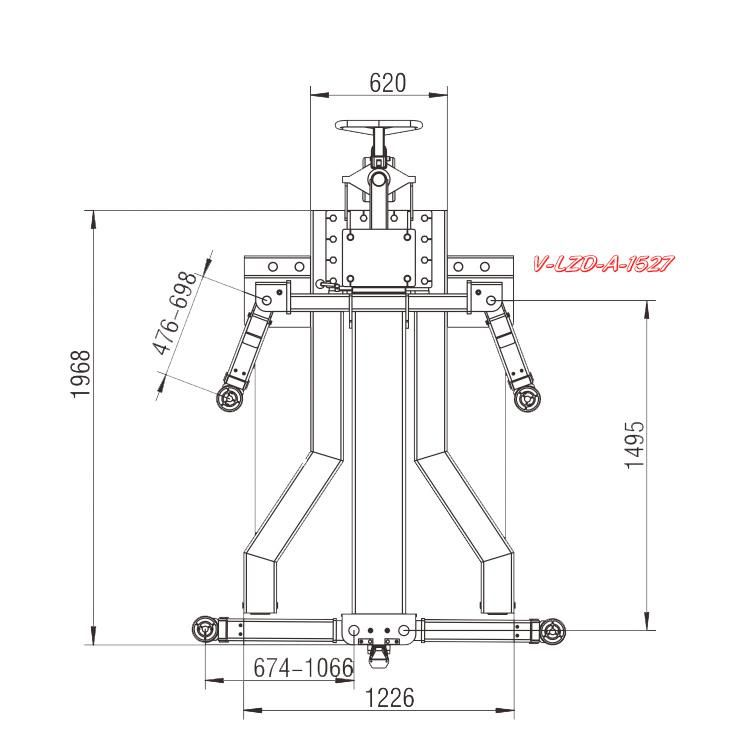 Vico Single Post Lift Column Hoist Auto Lifter Mobile Hydraulic