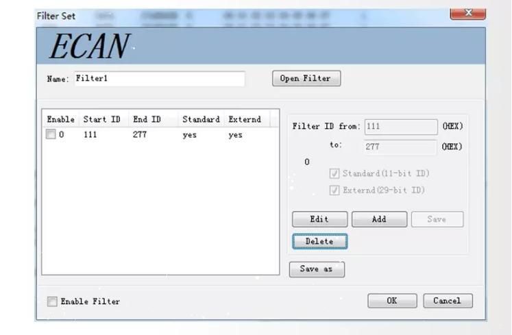 Modulation or Storage Device Data Usbcan Canbus Module