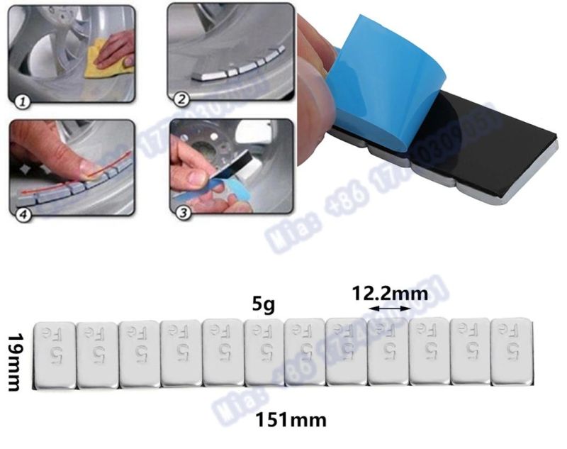 Excellent Quality Blue Tape Fe Adhesive Balancing Weights for Wheels
