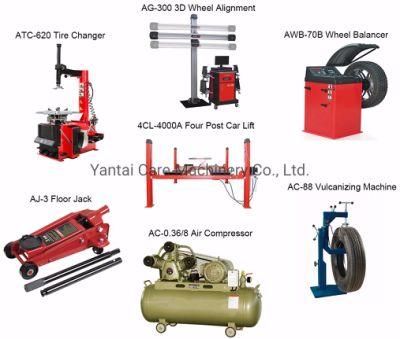 Wheel Alignment with Four Post Car Lift, Tire Changer Balancing Machine Combo