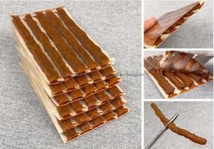 4 Strips/5 Strips/7 Strips/10 Strips One Sheet Tire Rubber Sealing String Repairing Strip