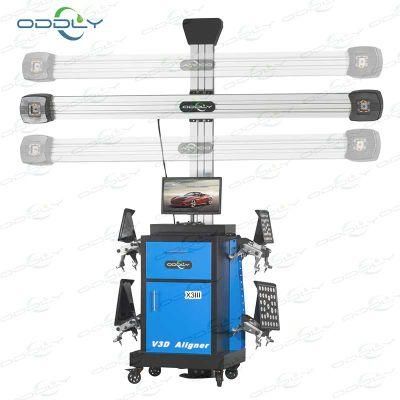 Automatic Tracking Wheel Aligner with Movable Lift