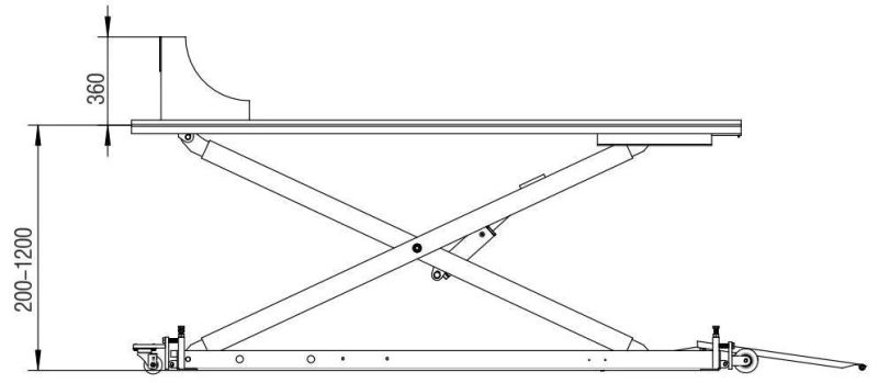 Daxlifter CE 500kg Loading Capacity Portable Motorcycle Lift Table